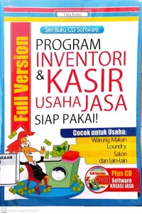 Seri buku CD software: program inventori & kasir usaha jasa
