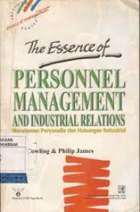 Image of Personnel management and industrials relations: Manajemen Personalia dan Hubungan Industrial