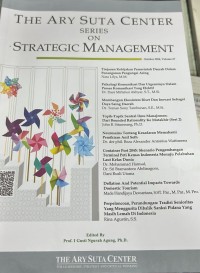 The Ary Suta Center Series on Strategic Management