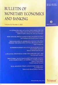 Bulletin of Monetary Economics And Banking