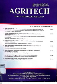 Agritech: jurnal teknologi pertanian Vol. 39, No. 4 2019