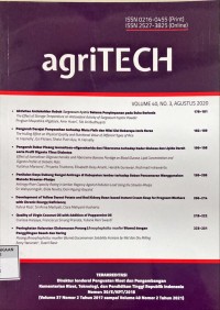 Agritech Vol. 40, No. 3 2020