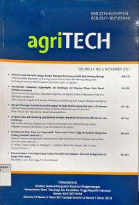 Agritech Vol. 41, No. 4 2021