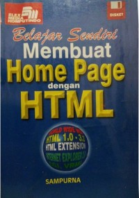 Belajar Sendiri Membuat Home Page Dengan HTML