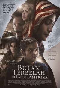 Bulan terbelah di langit Amerika