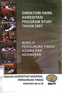 Direktori Hasil Akreditasi Program Studi Tahun 2007