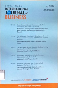 Gadjah mada international journal of business Vol. 23, No. 1 2021
