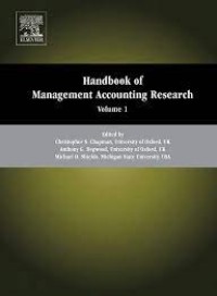 Handbook of management accounting research : volume 1