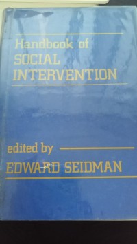 Handbook of Social Intervention