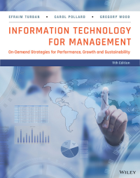 Information technology for management: on demand strategies for performance, growth and sustainability