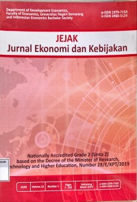 JEJAK jurnal ekonomi dan kebijakan Vol. 12, No. 1 2019