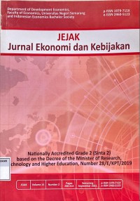 JEJAK jurnal ekonomi dan kebijakan Vol. 14, No. 1 2021