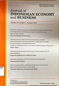Journal of indonesian economy and business Vol. 33, No. 2 2018