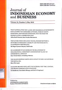 Journal of Indonesian Economy and Business Vol. 34, No. 2 2019
