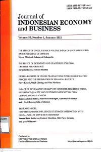 Journal of Indonesian Economy and Business Vol. 36, No. 1 2021