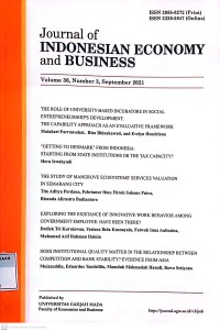 Journal of Indonesian Economy and Business Vol. 36, No. 3 2021