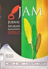 Jurnal aplikasi manajemen Vol. 17, No. 3 2019