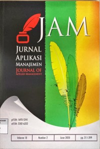 Jurnal aplikasi manajemen Vol. 18, No. 2 2020
