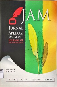 Jurnal aplikasi manajemen Vol. 19, No. 3 2021