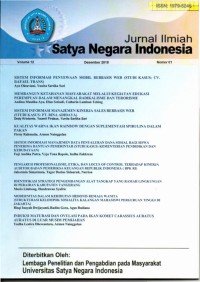 Jurnal Ilmiah Satya Negara Indonesia