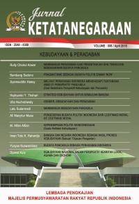 Jurnal Ketatanegaraan Kebudayaan & Peradaban Vol. 008 2018