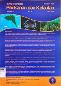 Jurnal teknologi perikanan dan kelautan Vol. 10, No. 1 2019