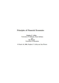 Principles of Financial Economics