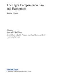 The elgar companion to law and economics