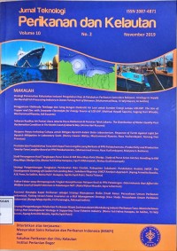 Jurnal teknologi perikanan dan kelautan Vol. 10, No. 2 2019