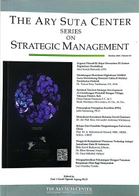 The ary suta center : series on strategic management (Oktober 2023, Volume 63)